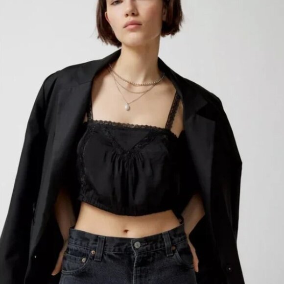 NWT URBAN OUTFITTERS | Lace Crop Tank Top | Sz. XL - Picture 1 of 10